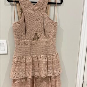 BCBGMaxAzria Beige/Blush Dress